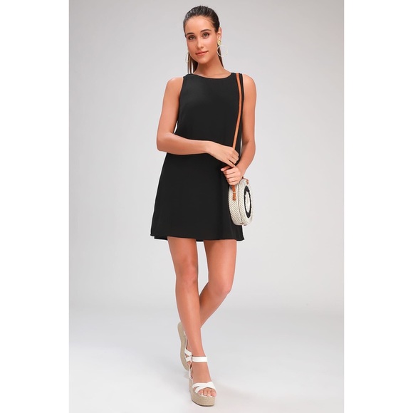 Lulu’s Black Tank Shift Dress - Picture 2 of 7